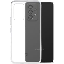 Mobilize Gelly Coque Transparente Samsung Galaxy A53 Coque arrière en TPU Souple - Transparent