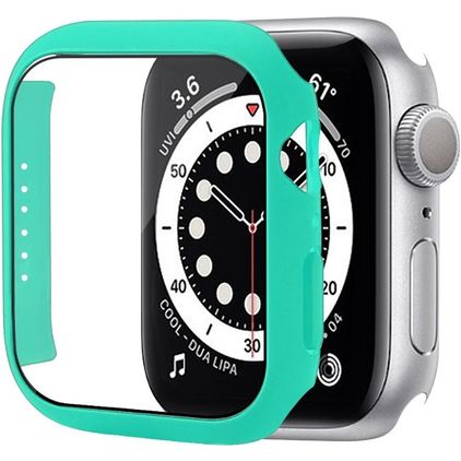 Mobigear Colors Coque Apple Watch - 45 mm Coque Rigide - Turquoise