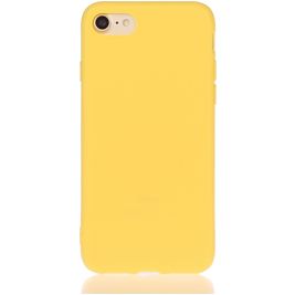 Mobigear Colors Coque iPhone SE (2022) Coque arrière en TPU Souple - Jaune Mobigear Colors Coque iPhone SE (2022) Coque arrière en TPU Souple - Jaune