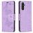 Mobigear Butterfly Housse Samsung Galaxy A24 Etui Porte-Monnaie - Violet