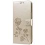 Mobigear Roses Housse Samsung Galaxy A20s Etui Porte-Monnaie - Or