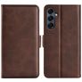Mobigear Slim Magnet Housse Samsung Galaxy A17 Etui Porte-Monnaie - Marron