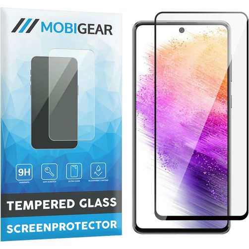 Mobigear Premium Samsung Galaxy A73 Verre trempé Protection d'écran - Compatible coque - Noir
