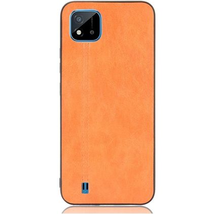 Mobigear Stitch Coque Realme C11 (2020) Coque arrière - Orange