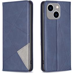 Mobigear Rhombus Slim Housse iPhone 15 Plus Etui - Bleu