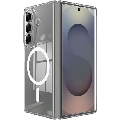 Mobigear Crystal Coque Transparente Samsung Galaxy Z Fold 8 Ultra MagSafe Coque arrière Rigide - Transparent
