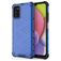 Mobigear Honeycomb Coque Samsung Galaxy A03s Coque arrière Rigide Anti-Chocs - Bleu