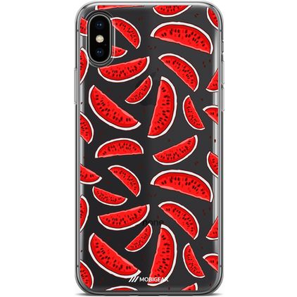 Mobigear Design Coque iPhone XS Max Coque arrière en TPU Souple - Pastèque