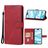 Mobigear Wallet Housse iPhone 16 Etui Porte-Monnaie - Rouge
