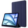 Mobigear Tri-Fold Gel Coque iPad Air 11 Pouces (2026) Etui en TPU,Similicuir + Porte-crayon - Dark Blue