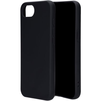 Mobiparts Coque iPhone 17e Coque arrière en Silicone - Noir