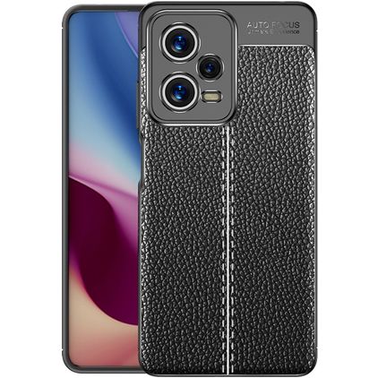 Mobigear Luxury Coque POCO X5 Pro Coque arrière en TPU Souple - Noir