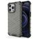 Mobigear Honeycomb Coque iPhone 14 Pro Max Coque arrière Rigide Anti-Chocs - Noir