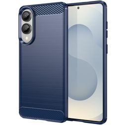 Mobigear Brushed Slim Coque Samsung Galaxy S25 Edge Coque arrière en TPU Souple - Bleu