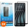 Mobigear Premium HTC Desire 20 Pro Verre trempé Protection d'écran - Compatible Coque - Noir (Lot de 3)