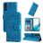 Mobigear Sunflower Housse Samsung Galaxy S23 Etui Porte-Monnaie - Bleu