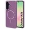 Mobiparts Slim Line Samsung Galaxy A56 MagSafe Plastique rigide Coque arrière - Imperial Purple