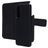Mobiparts Samsung Galaxy A57 Coque Cuir véritable Étui 2en1 avec coque amovible Portefeuille - Noir