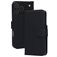Mobiparts Wallet Housse iPhone 17 Pro Max MagSafe Etui en Cuir Véritable Porte-Monnaie - Noir