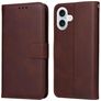 Mobigear Wallet Housse iPhone 17 Etui Porte-Monnaie - Marron