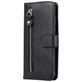 Mobigear Zipper Housse Xiaomi Redmi Note 9 Etui Porte-Monnaie - Noir