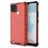 Mobigear Honeycomb Coque Realme C21 Coque arrière Rigide Anti-Chocs - Rouge