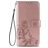 Mobigear Clover Housse Samsung Galaxy A21s Etui Porte-Monnaie - Rose doré