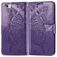 Mobigear Butterfly Housse iPhone 17e Etui Porte-Monnaie - Violet