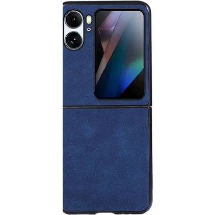 Mobigear Excellent OPPO Find N2 Flip Plastique rigide Coque arrière - Bleu