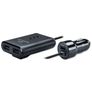 Mobilize - Triple USB Chargeur voiture 1.5 mètres 12W 2.4A - Noir