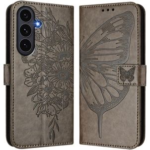 Mobigear Butterfly Housse Samsung Galaxy S26 FE Etui Porte-Monnaie - Gris