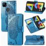 Mobigear Butterfly Housse Google Pixel 4a Etui Porte-Monnaie - Bleu