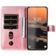 Mobigear Zipper Housse Samsung Galaxy S23 Ultra Etui Porte-Monnaie - Rose doré