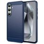 Mobigear Brushed Slim Coque Samsung Galaxy S24 FE Coque arrière en TPU Souple - Bleu