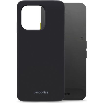 Mobilize Rubber Gelly Coque Fairphone 6 Coque arrière en TPU Souple - Noir