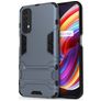 Mobigear Armor Stand Coque Realme 7 Coque arrière Rigide Anti-Chocs avec Support Amovible - Bleu