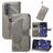 Mobigear Butterfly Housse Motorola Edge (2022) Etui Porte-Monnaie - Gris