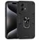 Mobigear Armor Ring Motorola Moto G84 Plastique rigide Coque arrière Antichoc avec bague de maintien - Noir