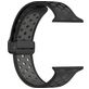 Mobigear Sport Plus Mag Bracelet Silicone Apple Watch Fermeture magnétique - 42/41/40/38 mm - Noir / Gris
