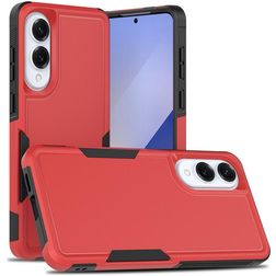 Mobigear Heavy Armor Samsung Galaxy S25 Edge Plastique rigide Coque arrière Antichoc - Rouge