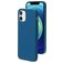 Mobiparts Coque iPhone 12 Coque arrière en Silicone - Blueberry Blue
