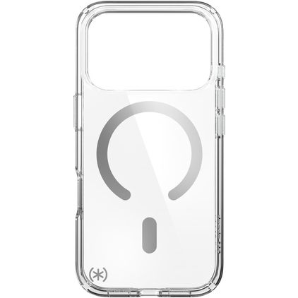 Speck Presidio Perfect Clear Coque Transparente iPhone 18 Pro MagSafe Coque arrière Rigide Anti-Chocs - Transparent