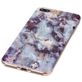 Mobigear Marble Coque iPhone 8 Plus Coque arrière en TPU Souple - Brown
