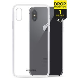 Mobilize Naked Protection Coque Transparente iPhone X Coque arrière Rigide Anti-Chocs - Transparent