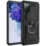 Mobigear Armor Ring Coque Samsung Galaxy S20 FE Coque arrière Rigide Anti-Chocs avec Anneau-Support - Noir