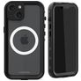 Mobilize Waterproof iPhone 15 Étanche MagSafe Plastique rigide Coque arrière - Noir