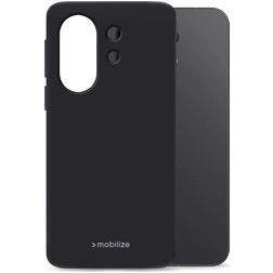 Mobilize Rubber Gelly Coque Vivo X200 FE Coque arrière en TPU Souple - Noir