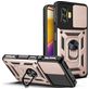 Mobigear Armor Ring Cam Slide Coque POCO F4 GT Coque arrière Rigide Anti-Chocs avec Anneau-Support et Protecteur Lentilles - Rose doré