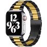 Mobigear Antwerp Bracelet Acier Apple Watch Fermeture boucle déployante - 49/46/45/44 mm - Noir / Or