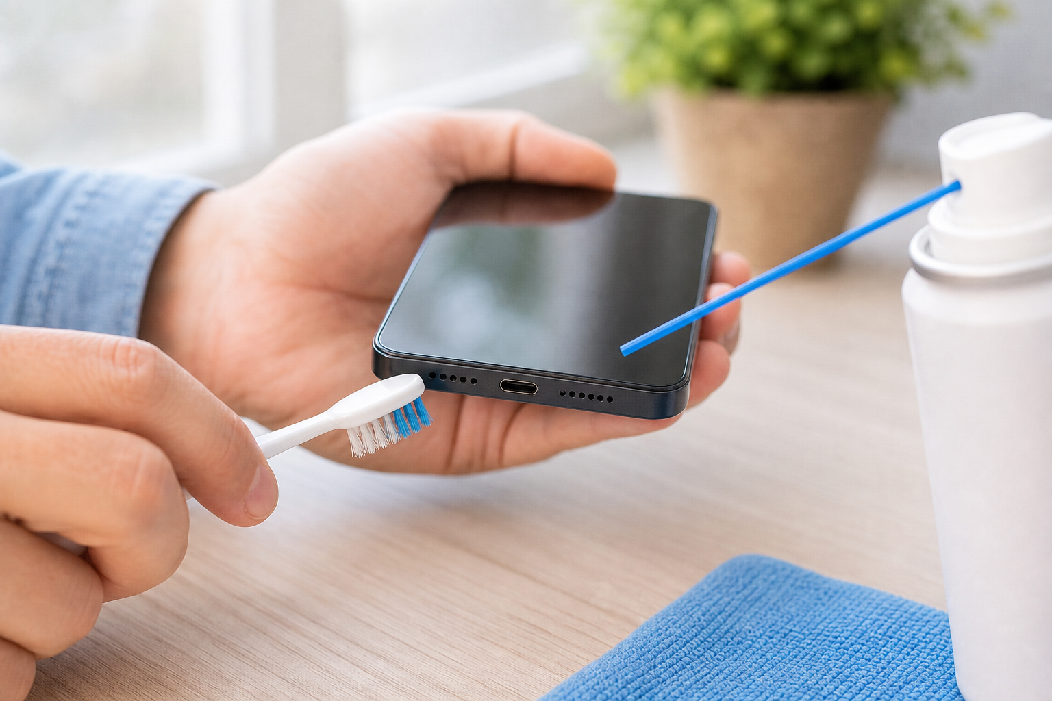 Nettoyer le haut-parleur du téléphone et nettoyer la poussière du téléphone
